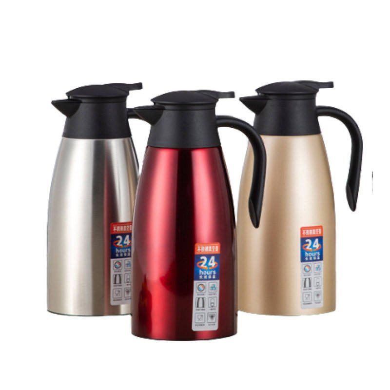Thermal Coffee Carafe Dispenser 51 Oz/ 1.5 L - Double Wall Vacuum Insulated Stainless Steel Server - Creamer Water Tea Beverage Pitcher - Lab-Tested Hot And Cold Flask Jug With Free Brush